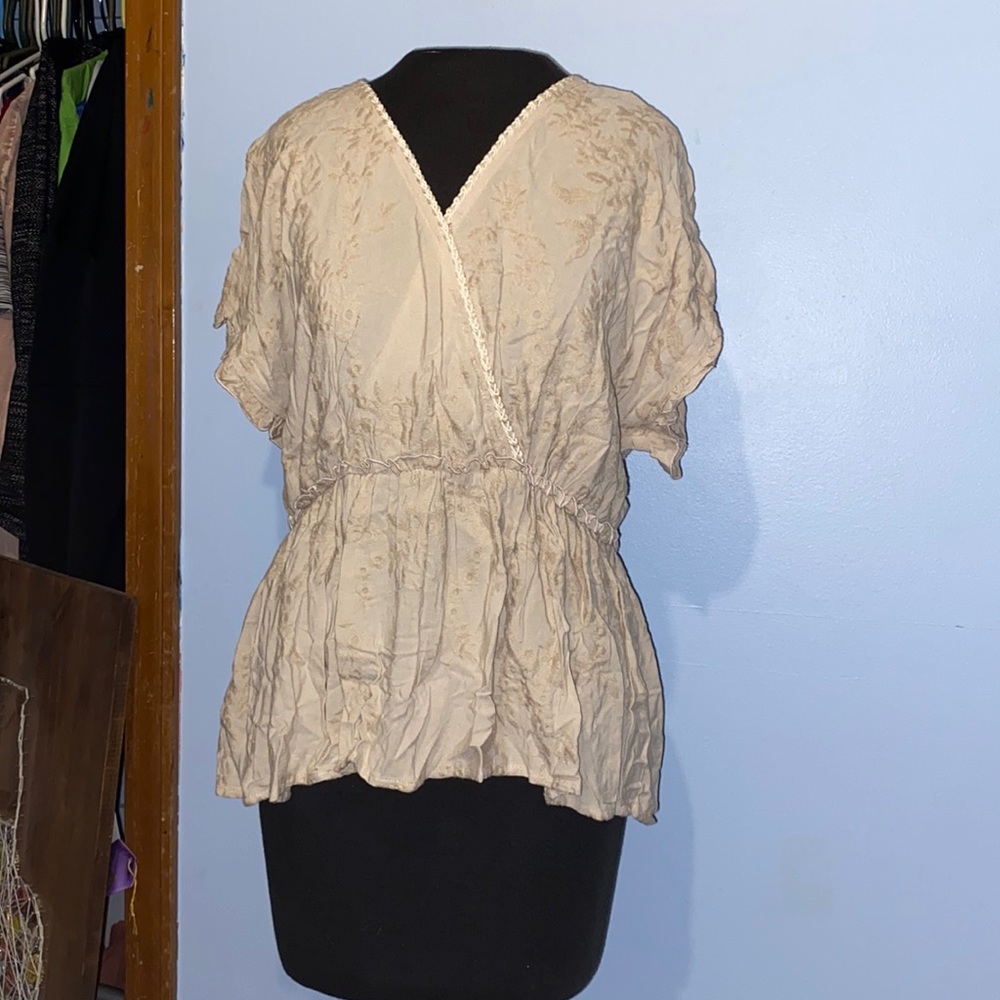 NEW* Criss Cross Peplum Blouse